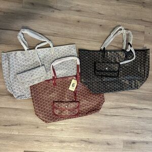 Saint Louis Tote Bag Black, Gray, and Red